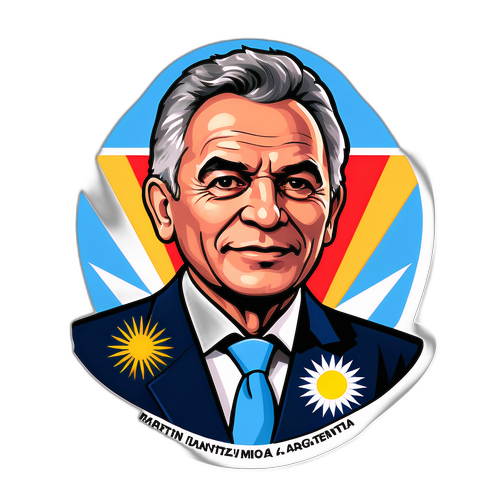 Diseño de un sticker representando a Martin Tetaz como líder político en Argentina
