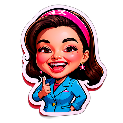 김 질리의 카리커쳐 스티커