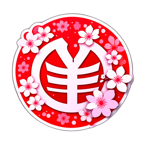 Yensymbol med japanska kulturella symboler