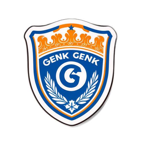 Retro Tarzda Genk Futbol Kulübü Sticker'ı