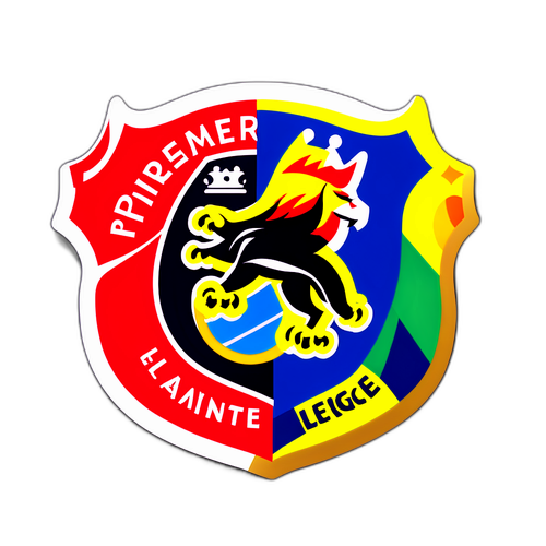 프리미어 리그 매치를 상징하는 스티커