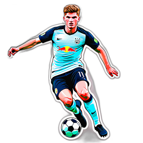 Dynamic Action Illustration of Timo Werner