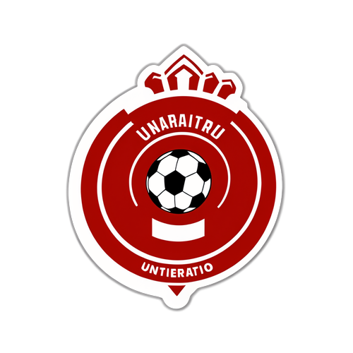 ¡Fútbol Universitario al Máximo! Descubre el Impactante Sticker del Logo Universitario que No Querrás Perderte