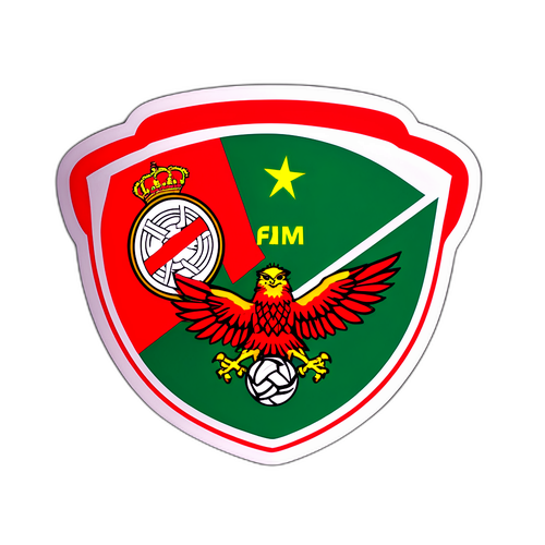 Benfica és Sporting mérkőzés rajongói matricája