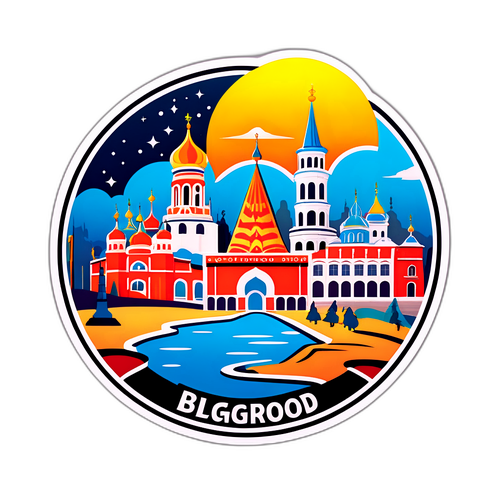 Дизайн, отражающий Белгород, включая местные достопримечательности и символику