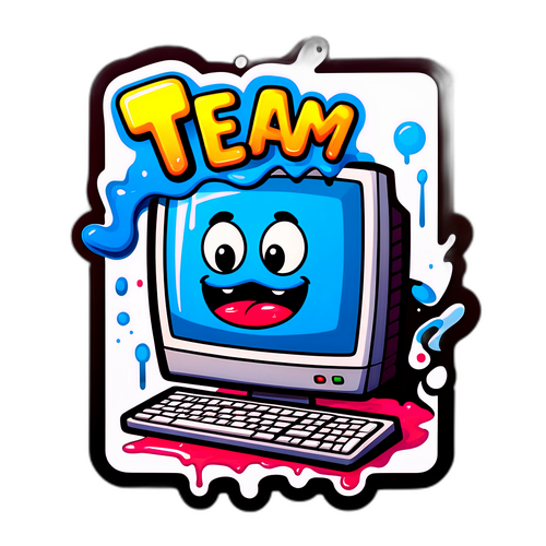 Hauska tarrasarja sulavasta tietokoneesta