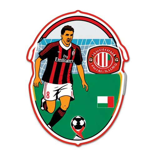 Diseño de adhesivo que celebra la historia del fútbol italiano