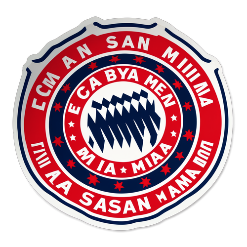 Entdecke die Leidenschaft: FC Bayern Sticker mit 'Mia san mia' im Vereinsdesign!