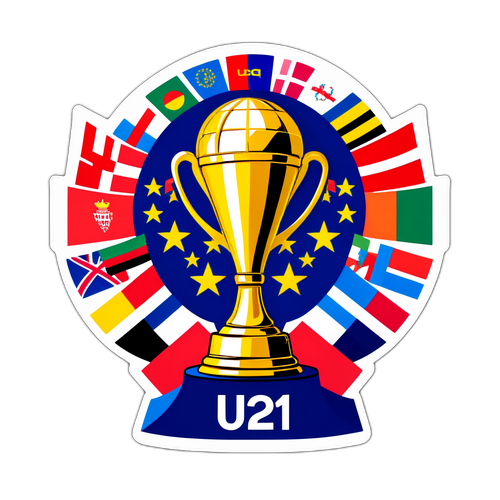 U21 Europamesterskabs Trofæ Sticker