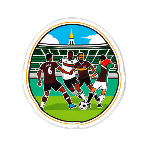 Illustration artistique du match entre Vasco da Gama et Fluminense