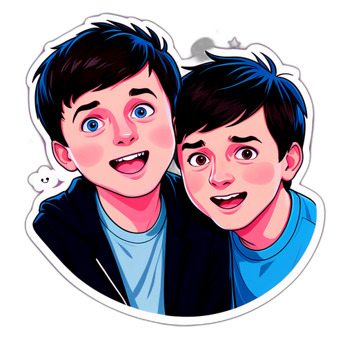 Sticker ng Paboritong Duo na si Dan at Phil