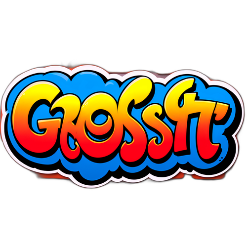 Sticker Estilo Graffiti: 'Grossi'