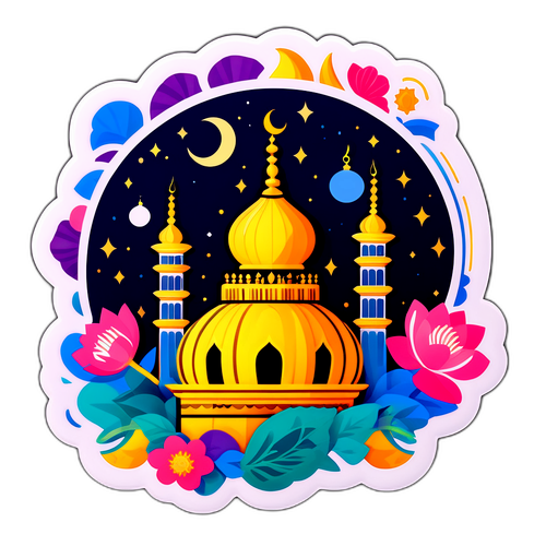 Stiker Tenang dengan Waktu Doa untuk Bandung