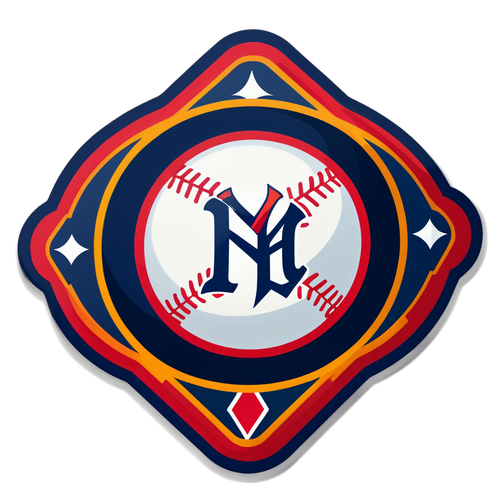 Sticker na Baseball na May Tema ng MLB