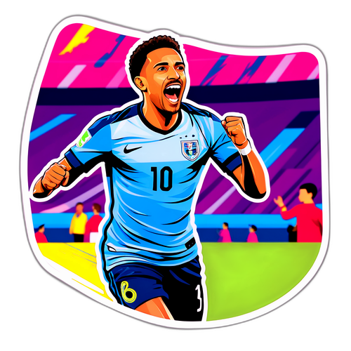 इगोर थियागो का गोल मनाने वाला स्टीकर