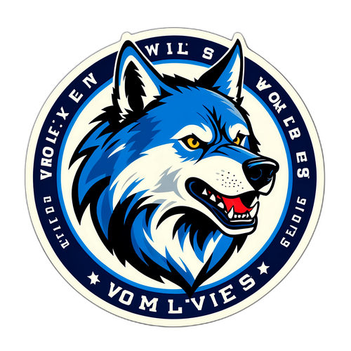 Design vintage des Timberwolves
