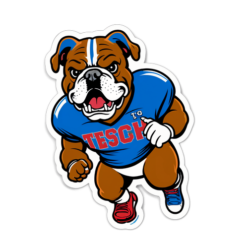 Louisiana Tech Bulldogs Football Sticker