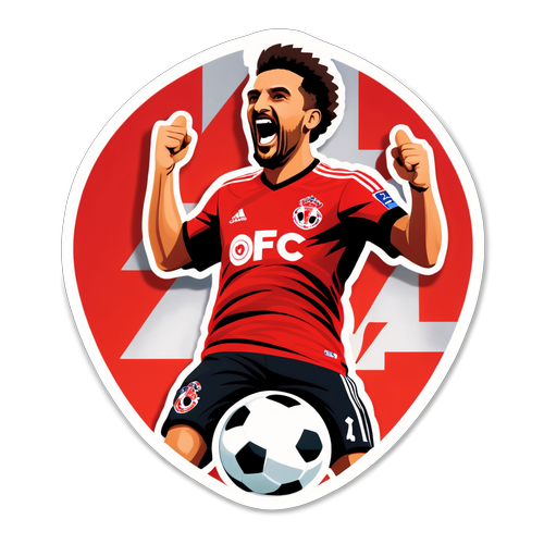 Stiker Toronto FC Merayakan Gol