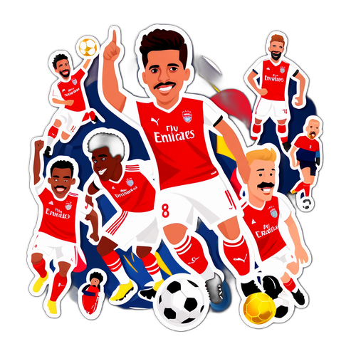 Арсенал Байерн: Забавные футбольные персонажи