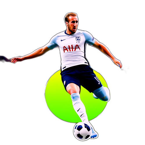 Stiker Olahraga Harry Kane dalam Pose Dinamis