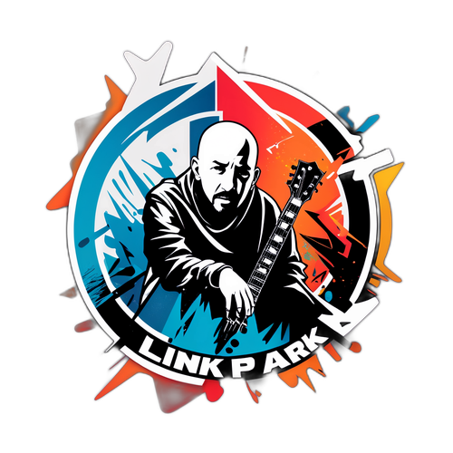 Design pro Linkin Park s abstraktním pozadím