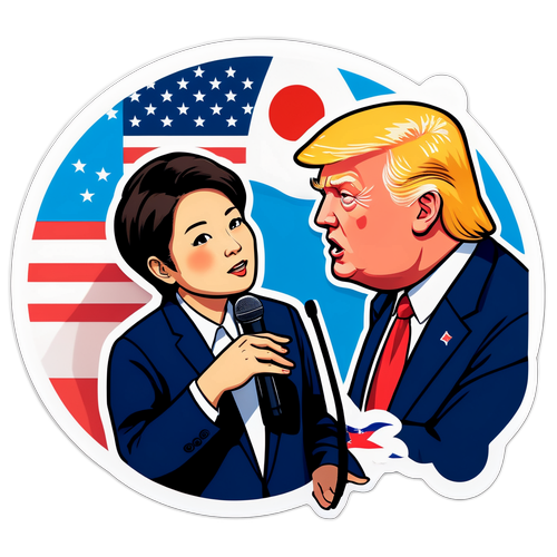 高桥相马与特朗普的对话贴纸