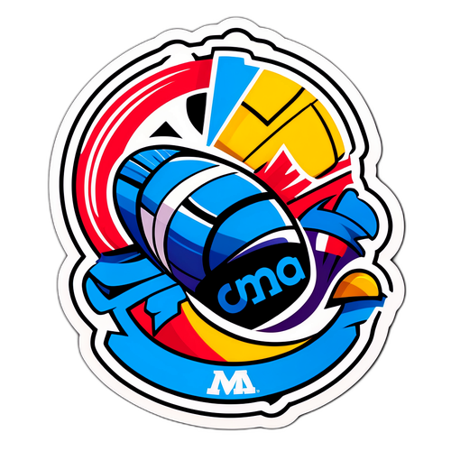 Autocollant inspiré par le logo Marca