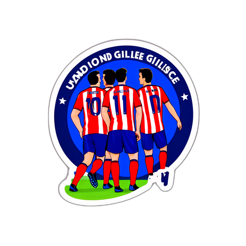 מדבקת רגע אינטנסיבי מהמשחק בין אתלטיקו מדריד לאיון סן ז'ילוויה