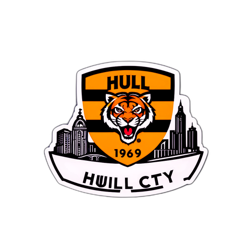 Canlı Hull City Logo Sticker
