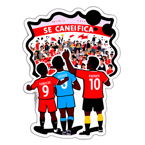 Напряженный момент матча Фаренсе и Бенфики с фанатами на трибунах