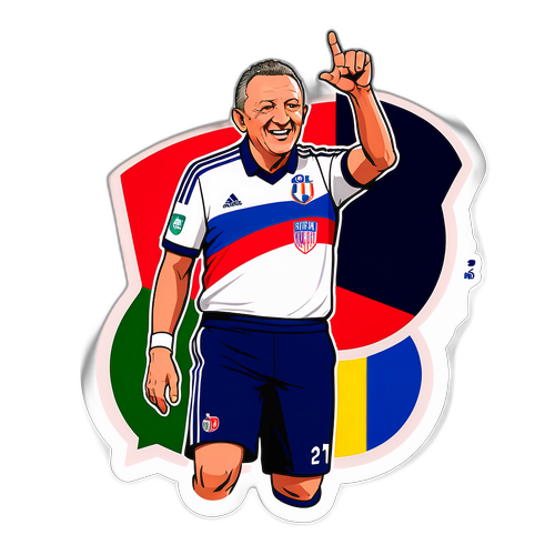 Dessin dynamique de Jean-Michel Aulas