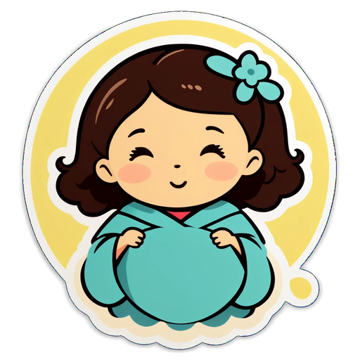 Unlock the Heartwarming Magic of Motherhood: Adorable 'Cute Mama' Sticker to Brighten Your Life!