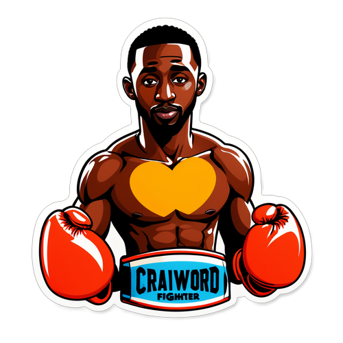 Unleash Your Inner Champion: Terence Crawford's 'Fearless Fighter' Sticker Will Ignite Your Motivation!