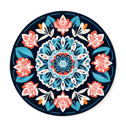 Nature-Inspired Mandala Sticker