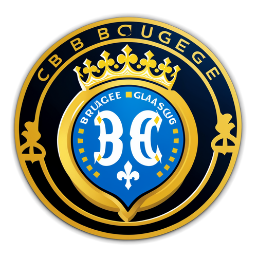 Sticker du Club Brugge avec des éléments de Glasgow