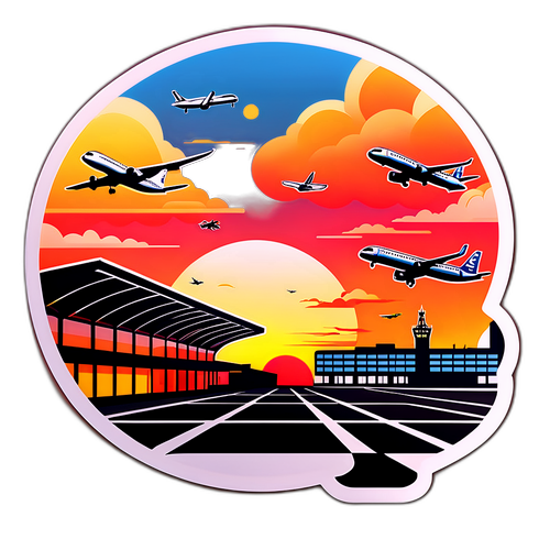 Brussel Airport Sticker