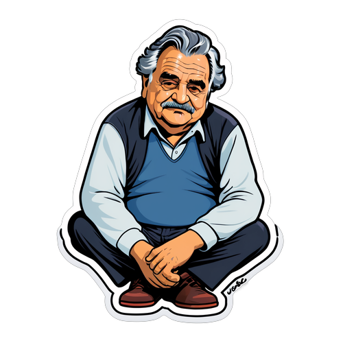 ¡Impresionante Calcomanía de Pepe Mujica! Un Homenaje Visual que No Te Puedes Perder