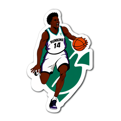 Dunking to Victory Sticker