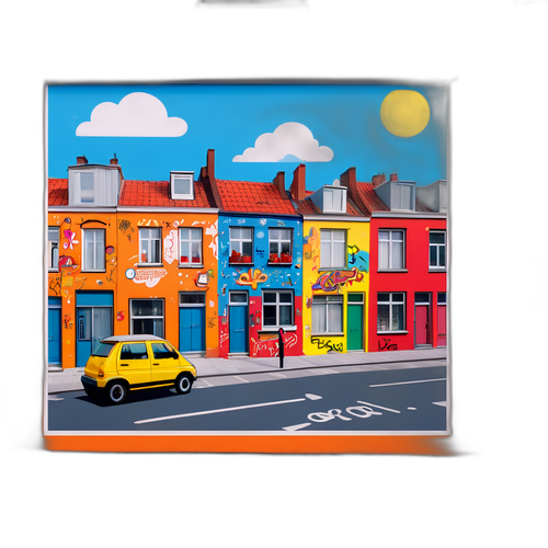 Levende straat in Molenbeek