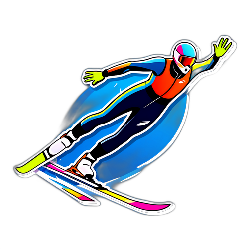 Artistikong Bisyon ng Isang Ski Jumper
