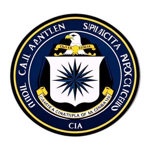 Nowoczesna naklejka z herbem CIA
