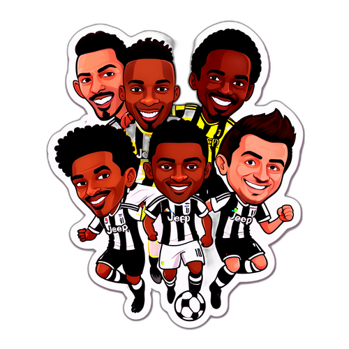 जुवेंटस-थीम वाला स्टिकर