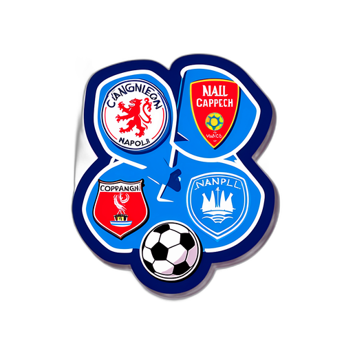 Наклейки з дизайном матчу Копенгаген – Наполі