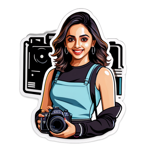 रakul प्रीत सिंह का ट्रेंडी स्टिकर