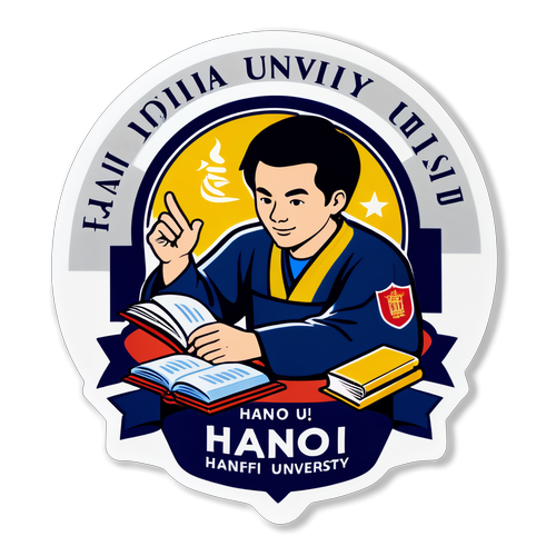 Khám Phá Biểu Tượng Học Tập Đột Phá: Sticker Đại Học Mở Hà Nội Chạm Đến Tâm Hồn Bạn!