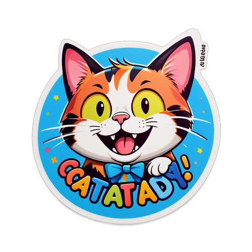 Cat-tasic! Îmbrățișează Veselia cu Sticker-ul de Ziua Internațională a Pisicilor!