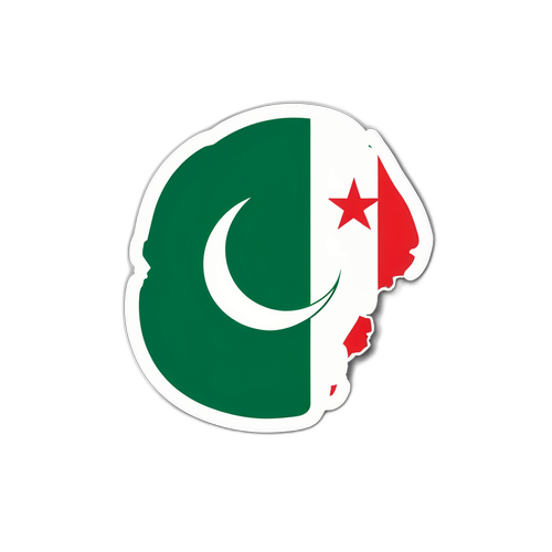 Стикер с флагом Пакистана