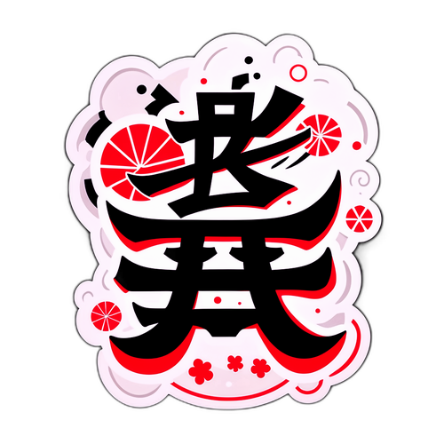 전통 일본 요소와 엔화 심볼 디자인