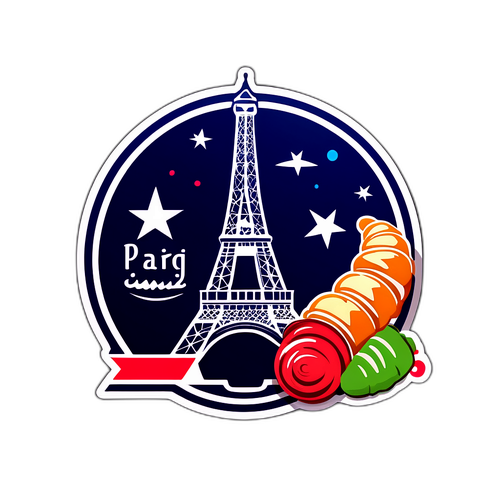 Paris Saint-Germain-inspireret klistermærke
