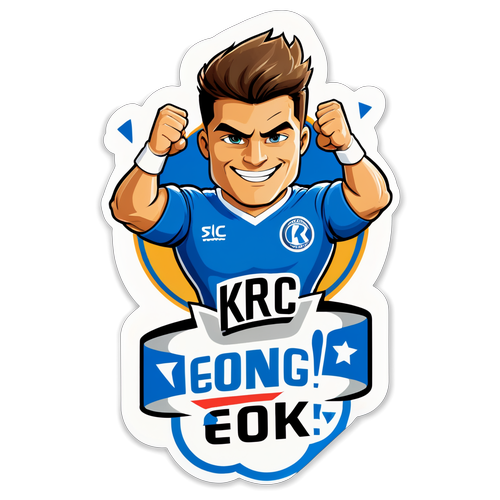 KRC Genk sticker 'Samen sterk, Genk!'